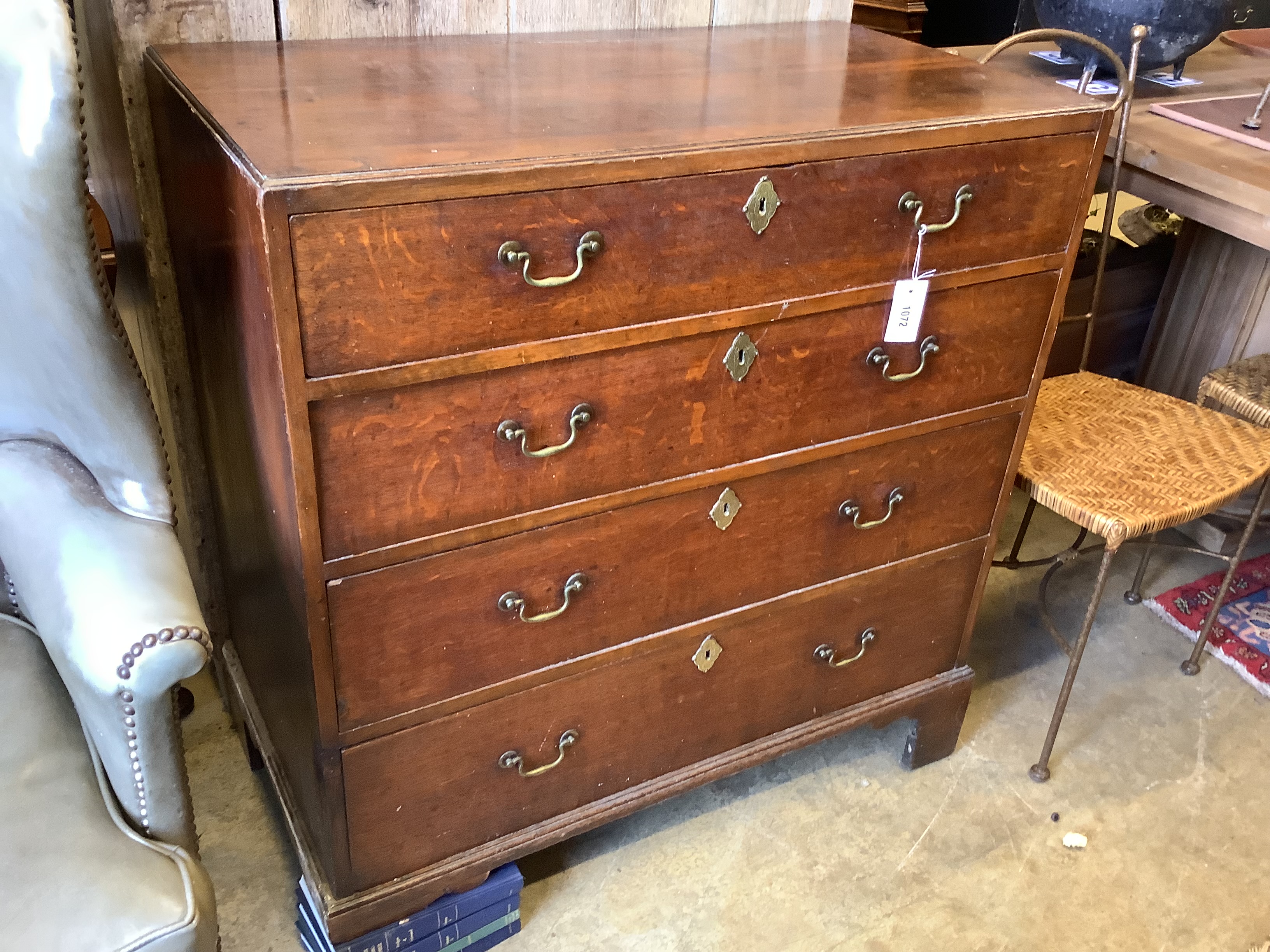 An oak chest